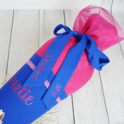 Schultüte Pferd Royalblau Pink mit Glitzer Tüll 70cm 85cm   *personalisierbar Step by Step Butterfly Nigh
