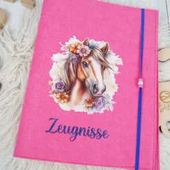 Schultüte Pferd Royalblau Pink mit Glitzer Tüll 70cm 85cm   *personalisierbar Step by Step Butterfly Nigh