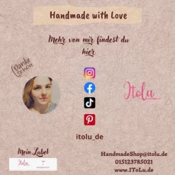 Schultüte Pferdekopf mit Name – Dunkelgrau/Mauve Tupfen – Personalisierte Zuckertüte zur Einschulung – 100% handgemacht & Baumwolle