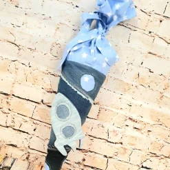 Schultüte "Rakete", 50 cm, Zuckertüte, Jeans Upcycling,