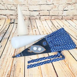 Schultüte "Rakete", 35 cm, Zuckertüte, Jeans Upcycling, Geschwistertüte