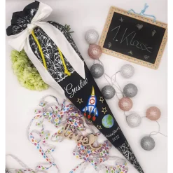 Schultüte Rakete, Weltraum passend zum Ergobag ReflektBär