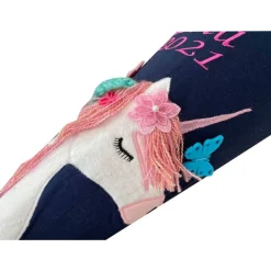 Schultüte Regenbogen Einhorn, Mädchen Schultüte aus Stoff, Stoff-Schultüte, Zuckertüte