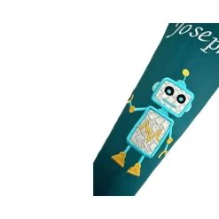 Schultüte Roboter in petrol, Schultüte Stoff, Stoff-Schultüte, Schultüte Junge