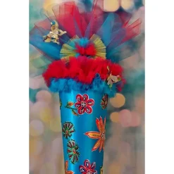 Schultüte Schmetterling Blumen Zuckertüte blau rot