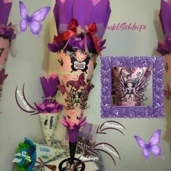 Schultüte Schmetterling mit deinem inkl. Name, perfekt für deine Einschulung
