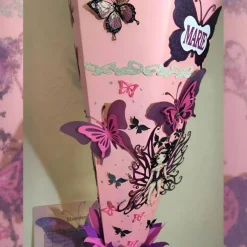 Schultüte Schmetterling mit deinem inkl. Name, perfekt für deine Einschulung