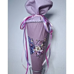 Schultüte Schmetterling personalisierbar – Zuckertüte mit Stickerei, 70 cm, Erinnerungsgeschenk