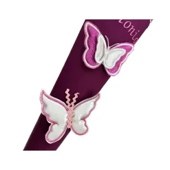 Schultüte Schmetterling, Zuckertüte aus Stoff mit 3D Schmetterlingen, Schultüte für Mädchen