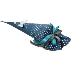 Schultüte Schmetterling, Zuckertüte aus Stoff mit 3D Schmetterlingen, Schultüte für Mädchen