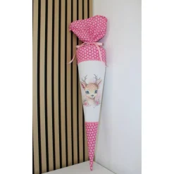 Schultüte.  Schultüte Baumwolle. Schultüte Rehkitz