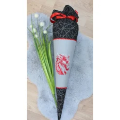 Schultüte.  Schultüte Baumwolle. Schultüte Drachen. Schultüte Junge.