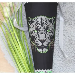 Schultüte.  Schultüte Baumwolle. Schultüte Panther. Schultüte Junge.