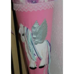 Schultüte.  Schultüte Baumwolle. Schultüte Einhorn