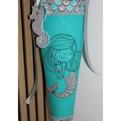 Schultüte.  Schultüte Baumwolle. Schultüte Meerjungfrau