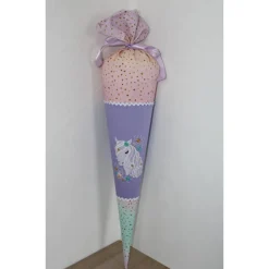 Schultüte.  Schultüte Baumwolle. Schultüte Einhorn