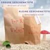 Schultüte Set Geschenktüte Fast-Schulkind-Tüte Kind Einschulung mit Geschenkanhänger aus Papier und Kordel in rot-weiß