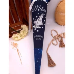 Schultüte Spaceshuttle passend zum Step by Step Starship Galactus, personalisiert