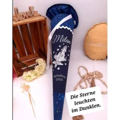 Schultüte Spaceshuttle passend zum Step by Step Starship Galactus, personalisiert