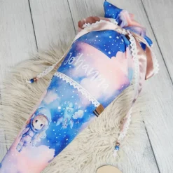 Schultüte Stoff Astronauten Mädchen *personalisierbar und mit Kisseninlet