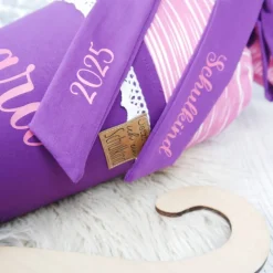 Schultüte Stoff Ballerina Fee Schmetterlinge Pink Lila 70cm 85cm   *personalisierbar und mit Kisseninlet