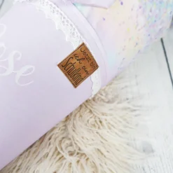 Schultüte Stoff Einhorn Regenbogen bunt Flieder 70cm 85cm   *personalisierbar und mit Kisseninlet