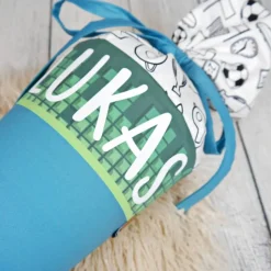 Schultüte Stoff Fussball  *personalisierbar und mit Kisseninlet