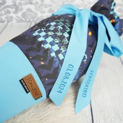 Schultüte Stoff Motocross Türkis Blau  70cm 85cm   *personalisierbar und mit Kisseninlet