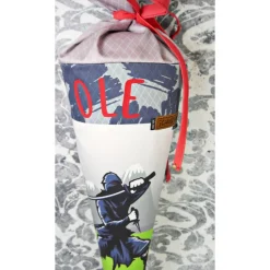 Schultüte Stoff Ninja Kämpfer Junge  *personalisierbar und mit Kisseninlet