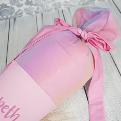 Schultüte Stoff Rainbow Unicorn mit Tüll 70cm 85cm   *personalisierbar und mit Kisseninlet