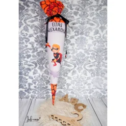 Schultüte Stoff SUPERHELD HELD  *personalisierbar und mit Kisseninlet