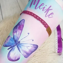Schultüte Stoff TIE DYE Schmetterling Aquarell  *personalisierbar und mit Kisseninlet