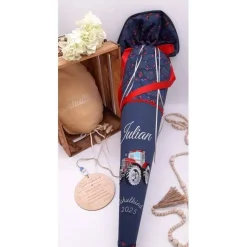 Schultüte Traktor | Schultüte aus Stoff/ personalisiert | Schultüte passend zum Step by Step Tractor Freddy