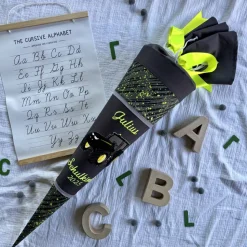 Schultüte Traktor für Jungen, passend zum ergobag Schulranzen Mähdreschbär, 70 oder 85 cm