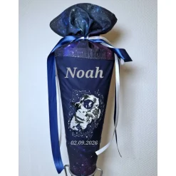Schultüte Weltraum Astronaut personalisierbar – Zuckertüte 70 cm, schnell lieferbar