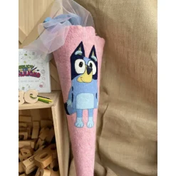 Schultüte Zuckertüte Einschulung gefilzte  Schultüte Bluey Mädchen