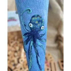 Schultüte Zuckertüte Einschulung Octopus Wollfilz gefilzte Schultüte