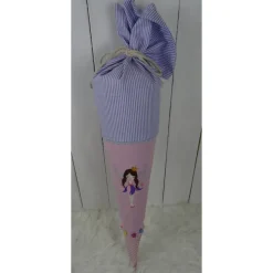 Schultüte, Zuckertüte, Elfe auf Wunsch mit Namen und Einschulungstag bestickt  70 cm Länge