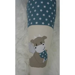 Schultüte, Zuckertüte, kleiner Drache auf Wunsch mit Namen und Einschulungstag bestickt  70 cm Länge