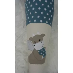 Schultüte, Zuckertüte, kleiner Drache auf Wunsch mit Namen und Einschulungstag bestickt  70 cm Länge