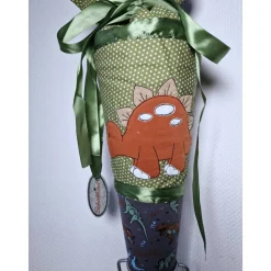 Schultüte Zuckertüte mit Dino, personalisierbar, kurzfristig lieferbar!