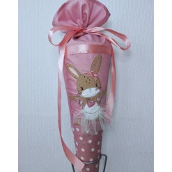 Schultüte Zuckertüte mit Hase, personalisierbar, kurzfristig lieferbar!