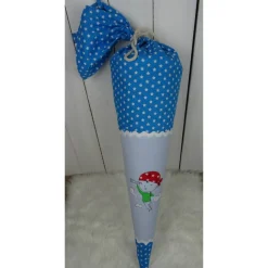 Schultüte, Zuckertüte, Pirat auf Wunsch mit Namen und Einschulungstag bestickt  70 cm Länge