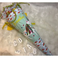 Schultüte, Zuckertüte, Schulstart, Pferd, Pferdekopf, Blumen,genäht, mit Namen, personalisierbar, Einschulung, Kinder