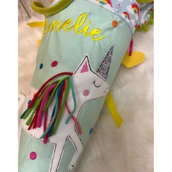 Schultüte, Zuckertüte, Schulstart, Pferd, Pferdekopf, Blumen,genäht, mit Namen, personalisierbar, Einschulung, Kinder