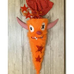 Schultüte, Zuckertüte, Schulstart, Monster, Stoff, Fell, genäht, mit Namen, personalisierbar, Einschulung, Kinder