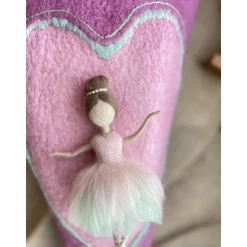 Schultüte Zuckertüte Wollfilz Ballerina Einschulung Filztüte Mädchen