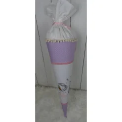 Schultüte, Zuckertüte,Meerjungfrau auf Wunsch mit Namen und Einschulungstag bestickt 70 cm Länge