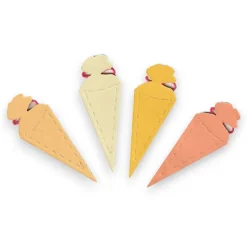 Schultüten gestanzt aus Tonkarton & Moosgummi – Mini Schultüten für Einschulung & Kartengestaltung