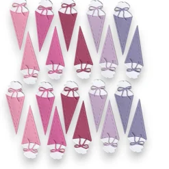 Schultüten gestanzt aus Tonkarton – Streudeko & Stanzteile für Einschulung & Kartengestaltung